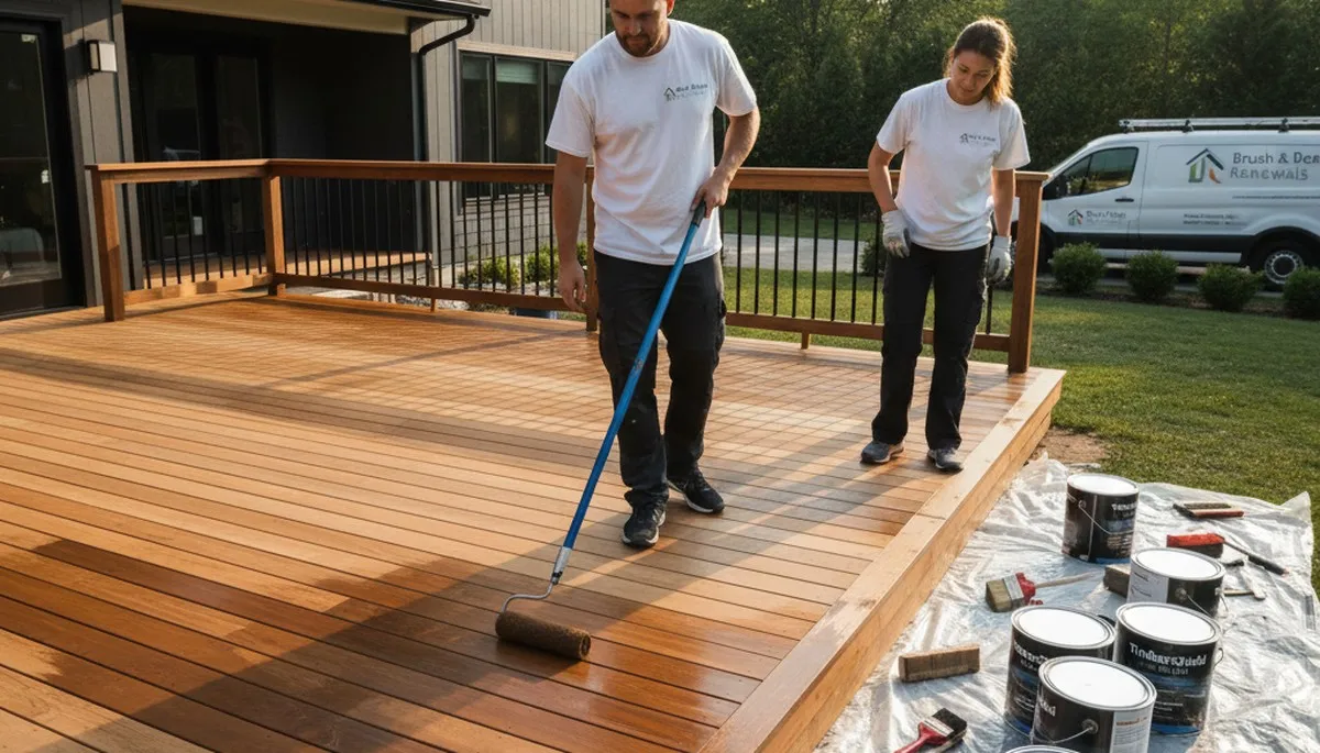 Professional deck staining and wood finishing by expert painters in Modesto, CA