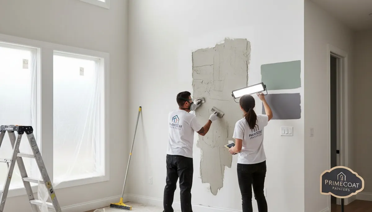 Professional drywall repair and wall restoration in Modesto, CA home by expert painting contractors