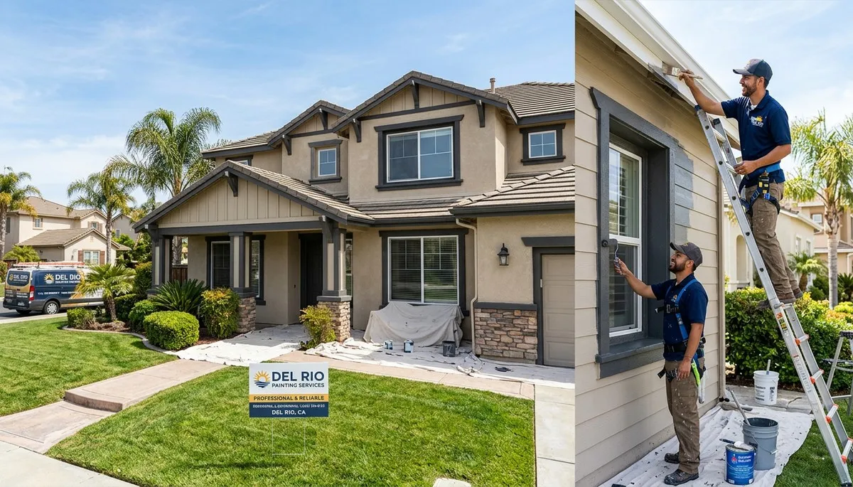 Professional house painters in Modesto CA providing residential exterior painting services