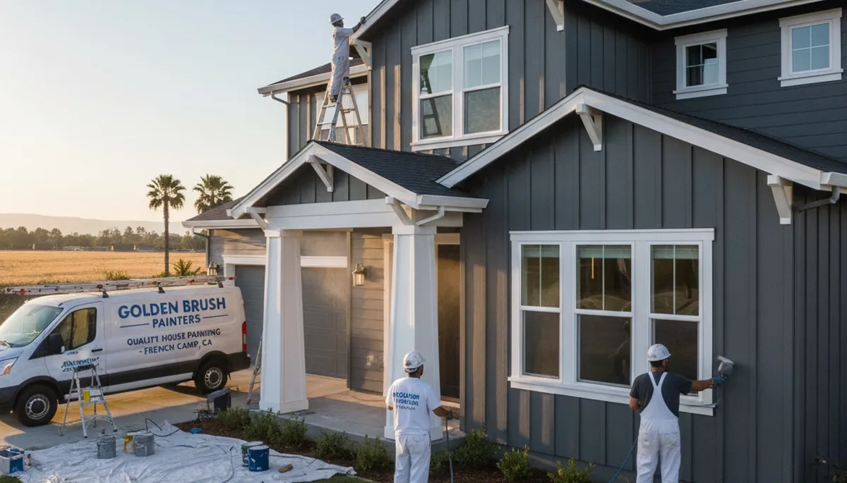 Modesto, CA house painting contractor serving residential exterior and interior painting services