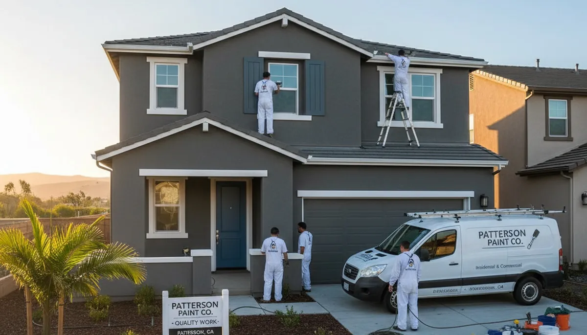 House painting contractor in Modesto, CA providing residential painting services