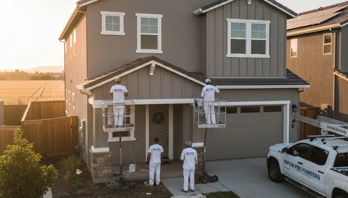 Professional house painters in Modesto CA providing expert residential exterior painting services